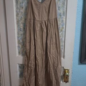 Old Navy Tan Maxi Swing Dress - Katherine